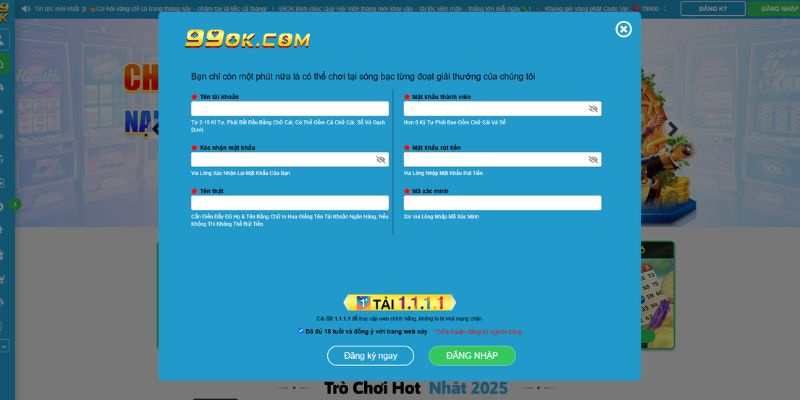 99OK 🎖️ Link Vào Trang Chủ 99OK.COM Mới Nhất + 990K 25 Cách Đăng Ký và Đăng Nhập Tài Khoản 99OK